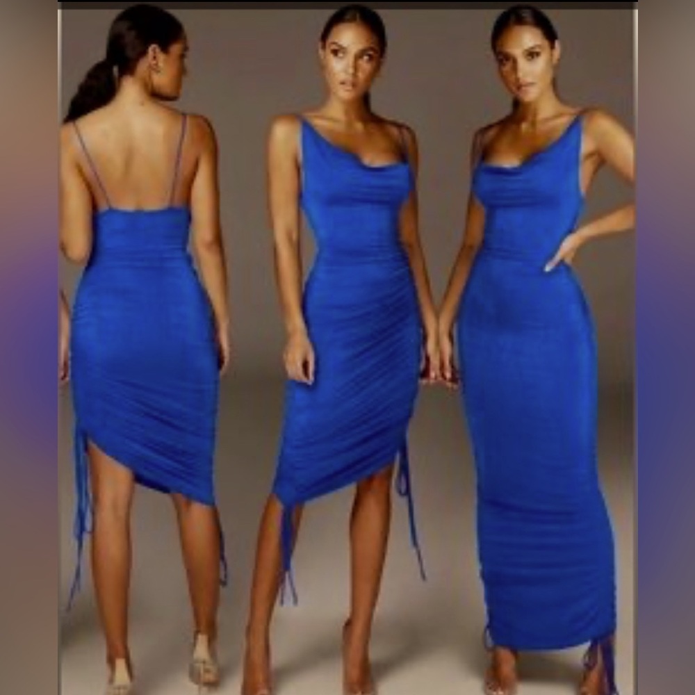 JLUXLABEL Blue Dress size XL